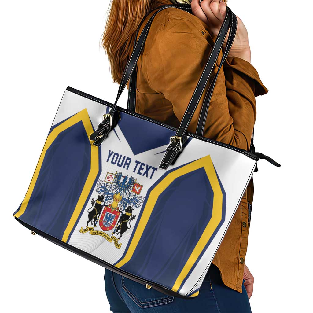 Personalized Azores Portugal Leather Tote Bag Sporty Style - Wonder Print Shop