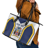 Personalized Azores Portugal Leather Tote Bag Sporty Style - Wonder Print Shop