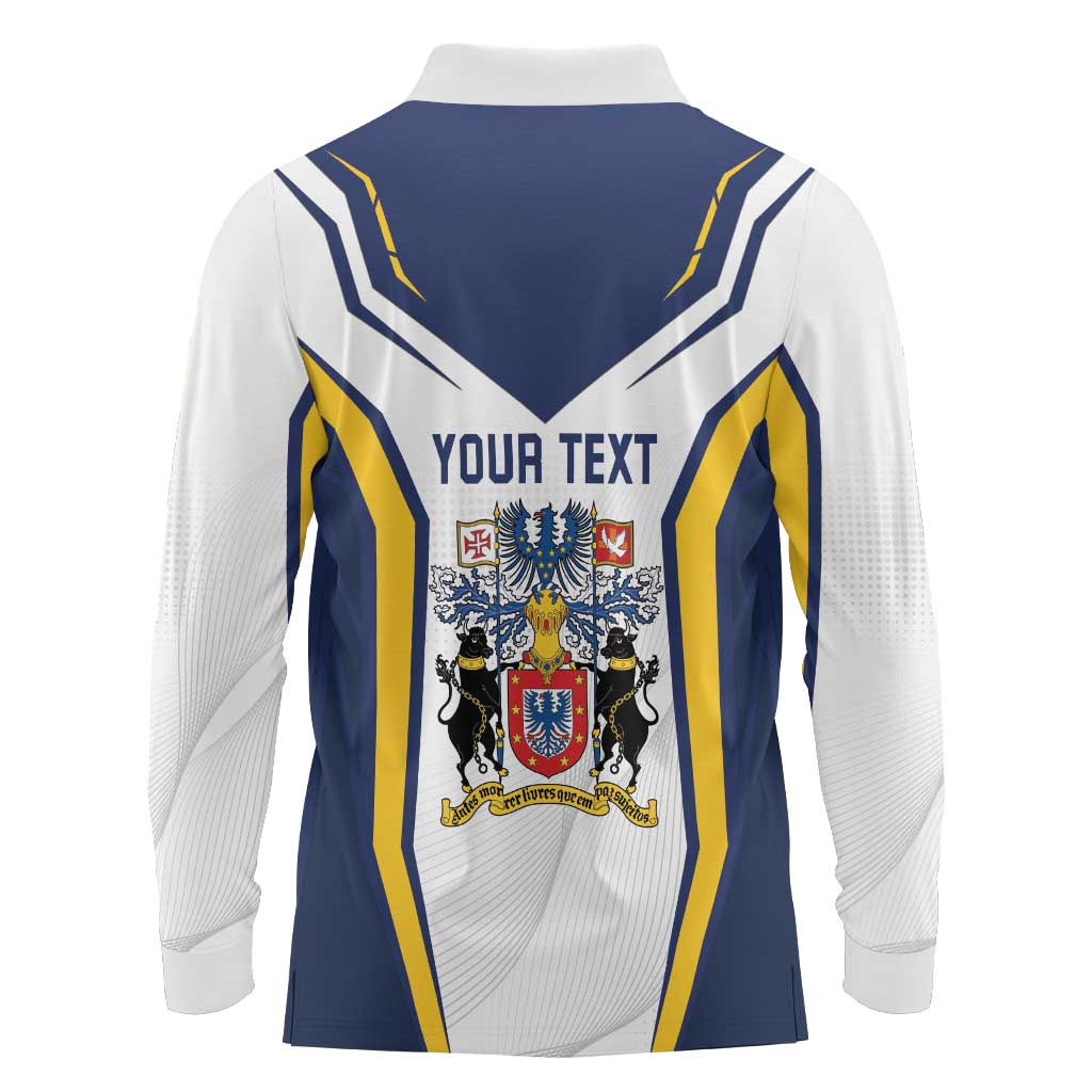 Personalized Azores Portugal Long Sleeve Polo Shirt Sporty Style - Wonder Print Shop