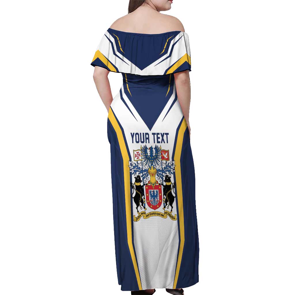 Personalized Azores Portugal Off Shoulder Maxi Dress Sporty Style - Wonder Print Shop