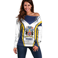 Personalized Azores Portugal Off Shoulder Sweater Sporty Style - Wonder Print Shop