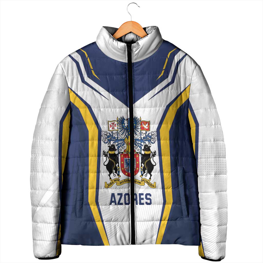 Personalized Azores Portugal Padded Jacket Sporty Style - Wonder Print Shop