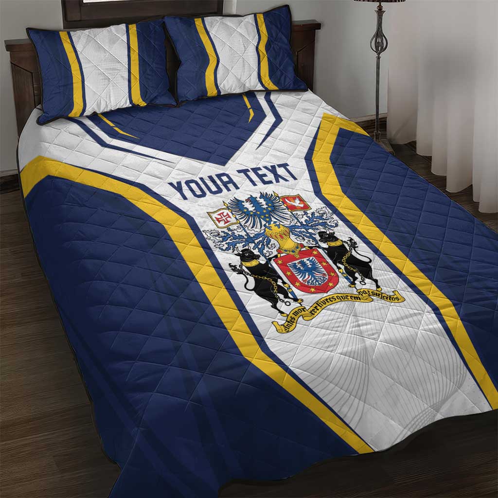 Personalized Azores Portugal Quilt Bed Set Sporty Style - Wonder Print Shop