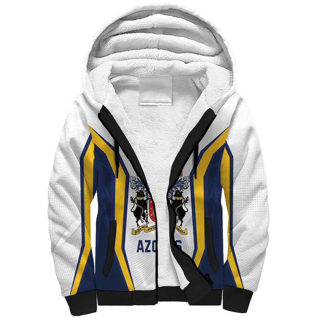 Personalized Azores Portugal Sherpa Hoodie Sporty Style - Wonder Print Shop