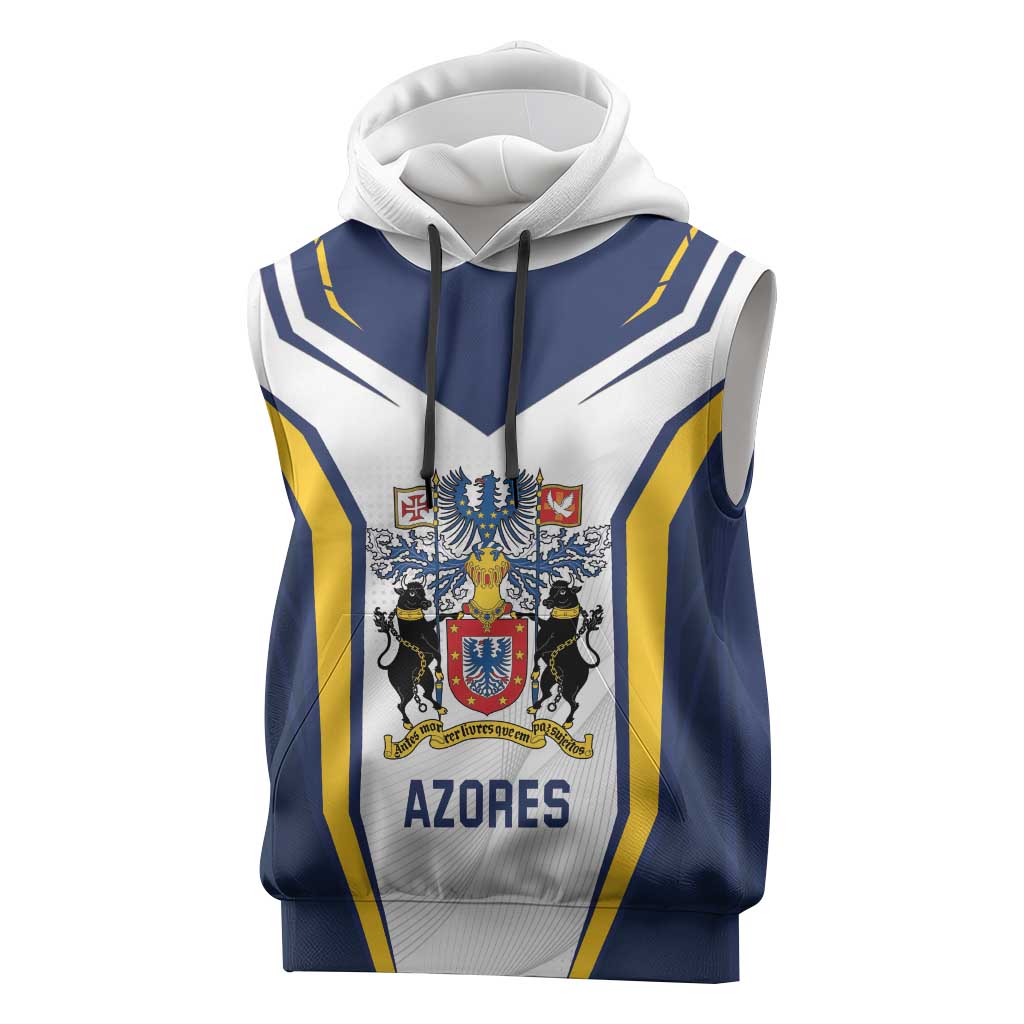 Personalized Azores Portugal Sleeveless Hoodie Sporty Style - Wonder Print Shop