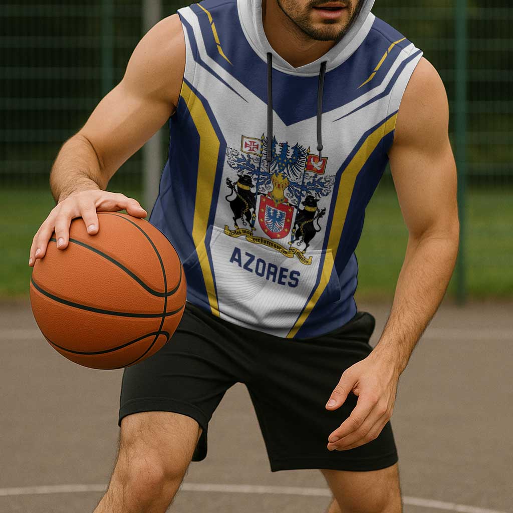 Personalized Azores Portugal Sleeveless Hoodie Sporty Style - Wonder Print Shop
