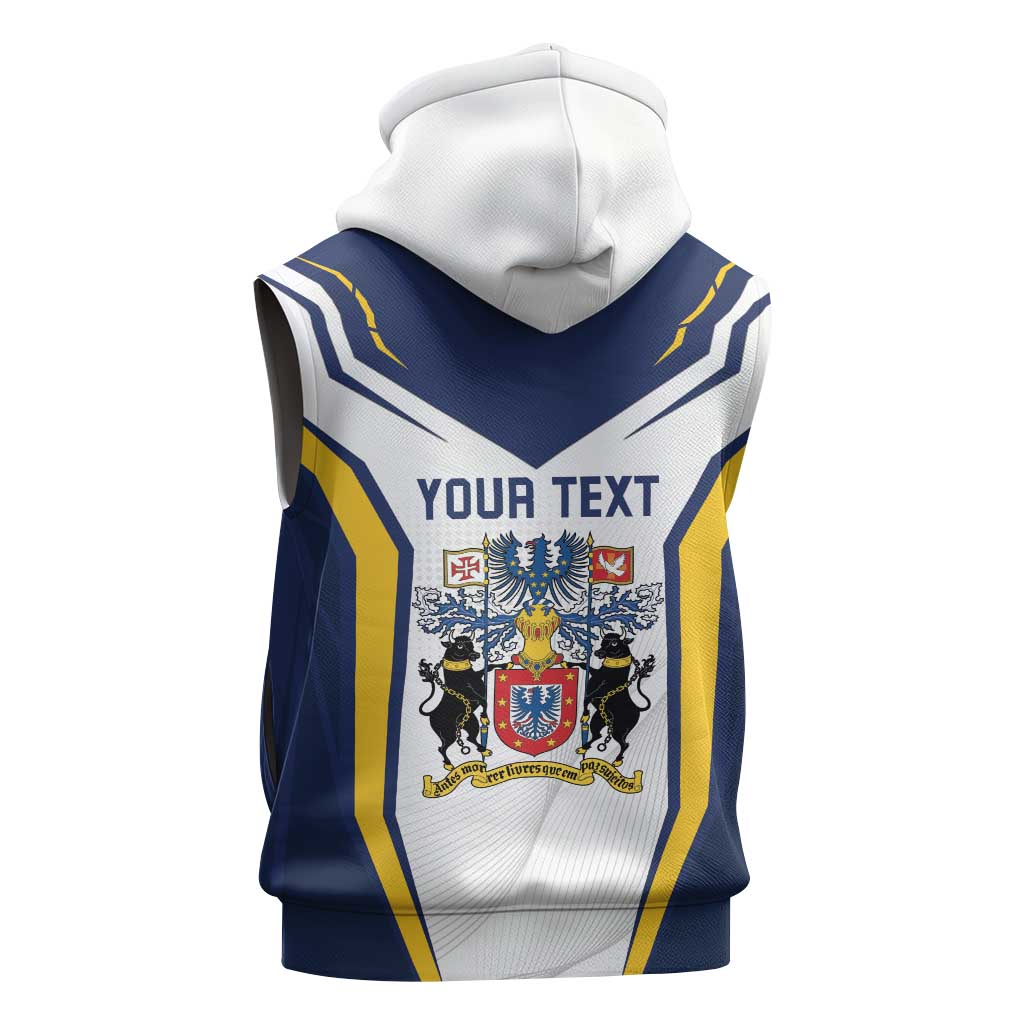Personalized Azores Portugal Sleeveless Zip Hoodie Sporty Style - Wonder Print Shop