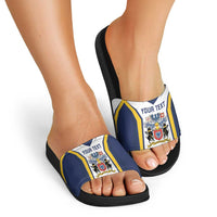 Personalized Azores Portugal Slide Sandals Sporty Style - Wonder Print Shop