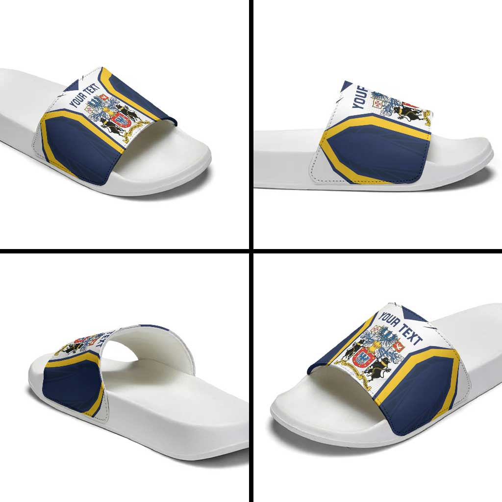 Personalized Azores Portugal Slide Sandals Sporty Style - Wonder Print Shop