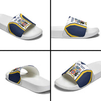 Personalized Azores Portugal Slide Sandals Sporty Style - Wonder Print Shop