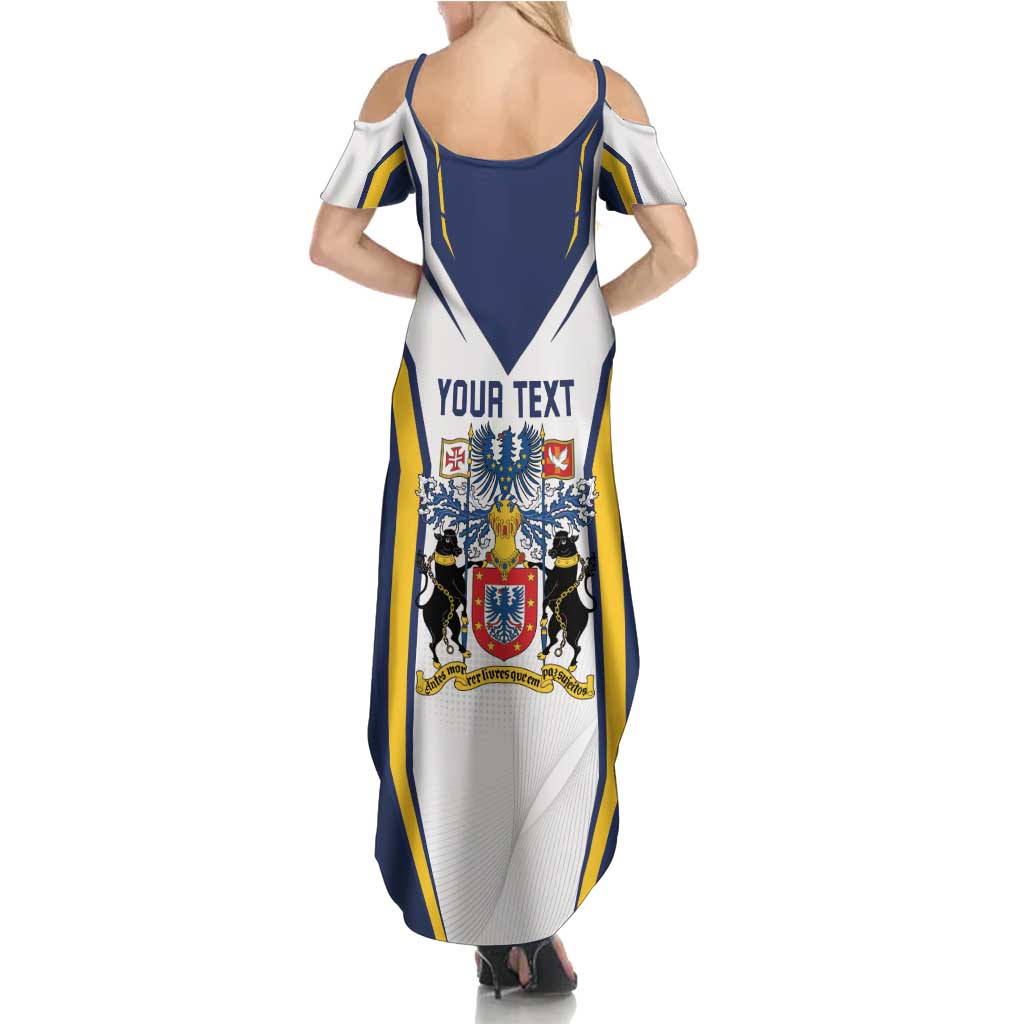 Personalized Azores Portugal Summer Maxi Dress Sporty Style - Wonder Print Shop