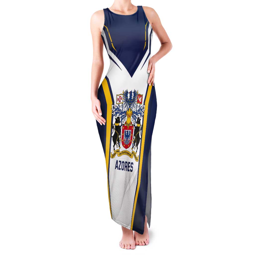 Personalized Azores Portugal Tank Maxi Dress Sporty Style - Wonder Print Shop