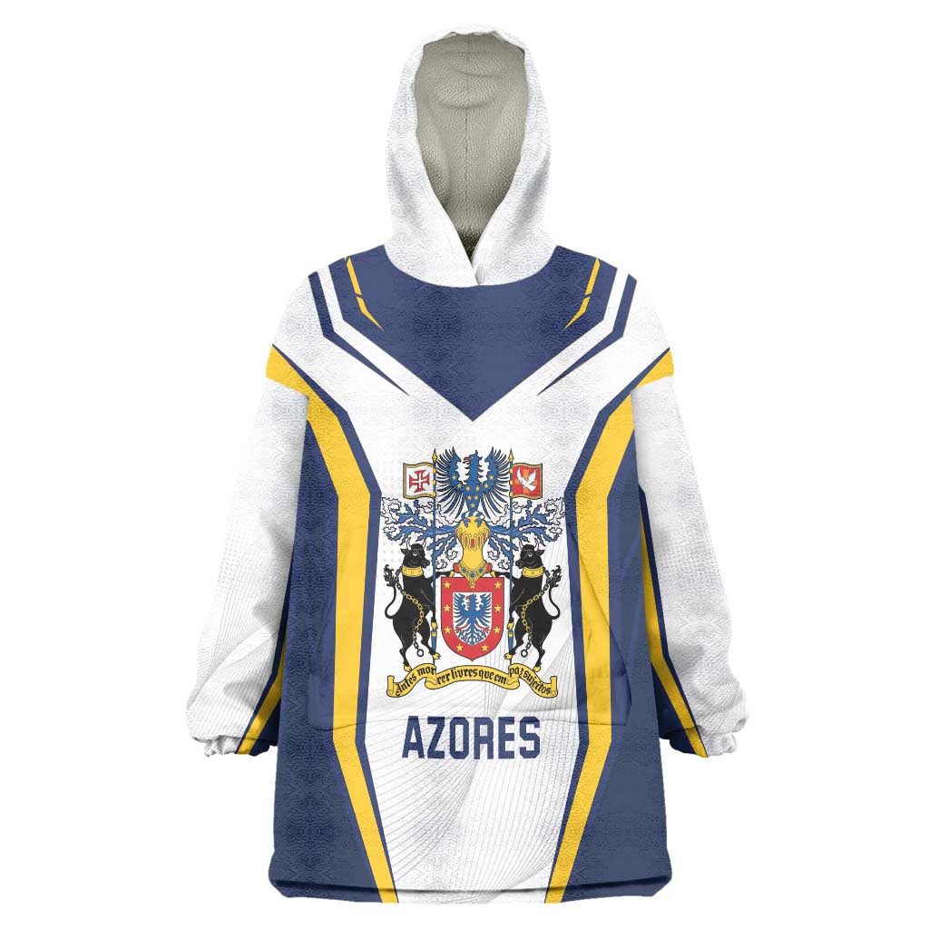 Personalized Azores Portugal Wearable Blanket Hoodie Sporty Style - Wonder Print Shop