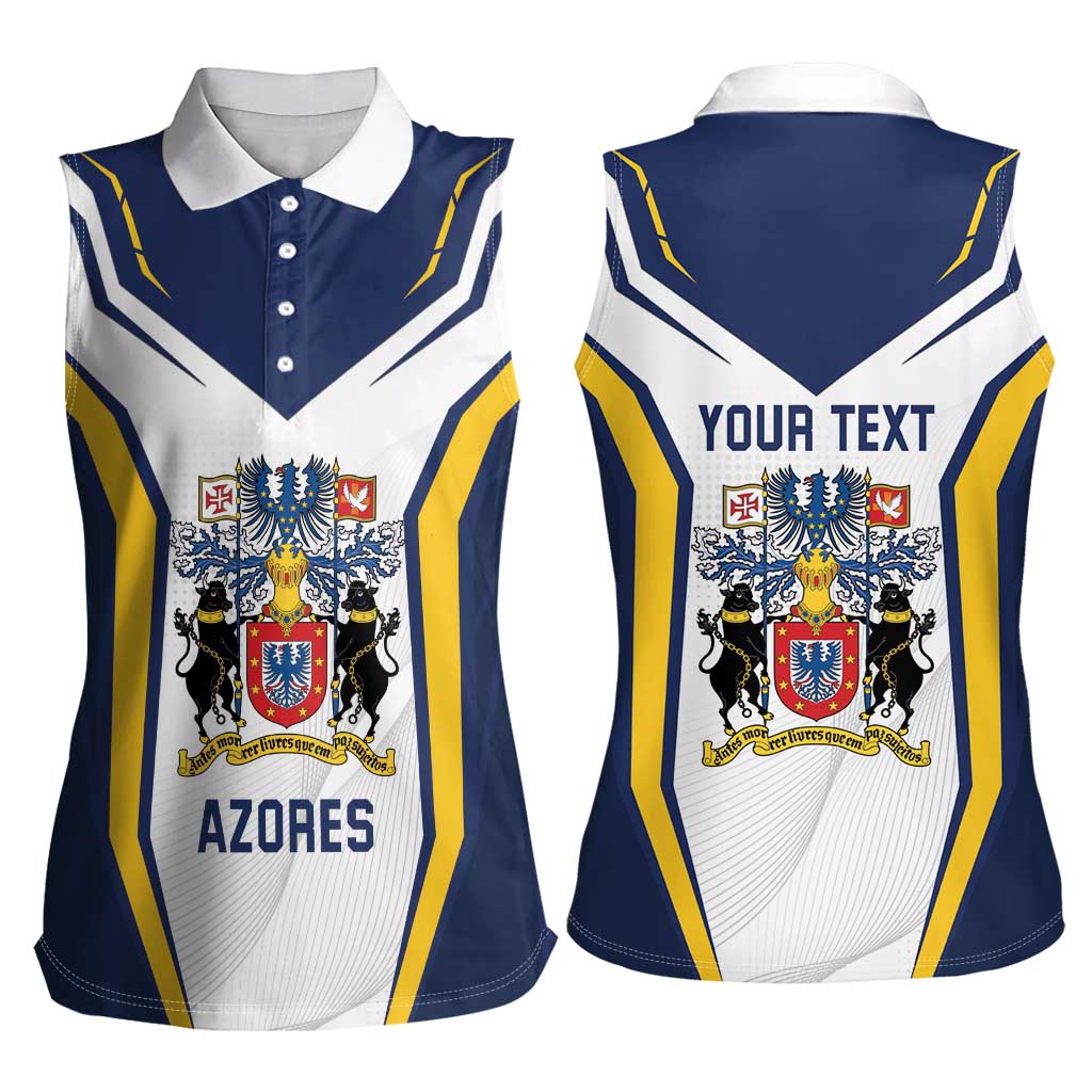 Personalized Azores Portugal Women Sleeveless Polo Shirt Sporty Style - Wonder Print Shop