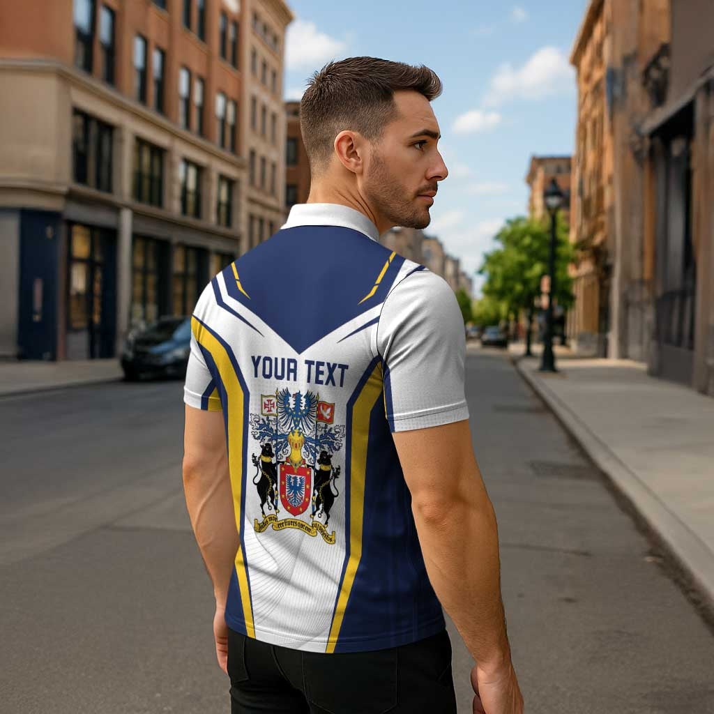 Personalized Azores Portugal Zipper Polo Shirt Sporty Style - Wonder Print Shop