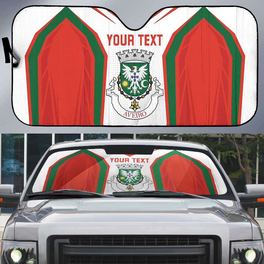 Personalized Aveiro Portugal Auto Sun Shade Sporty Style - Wonder Print Shop