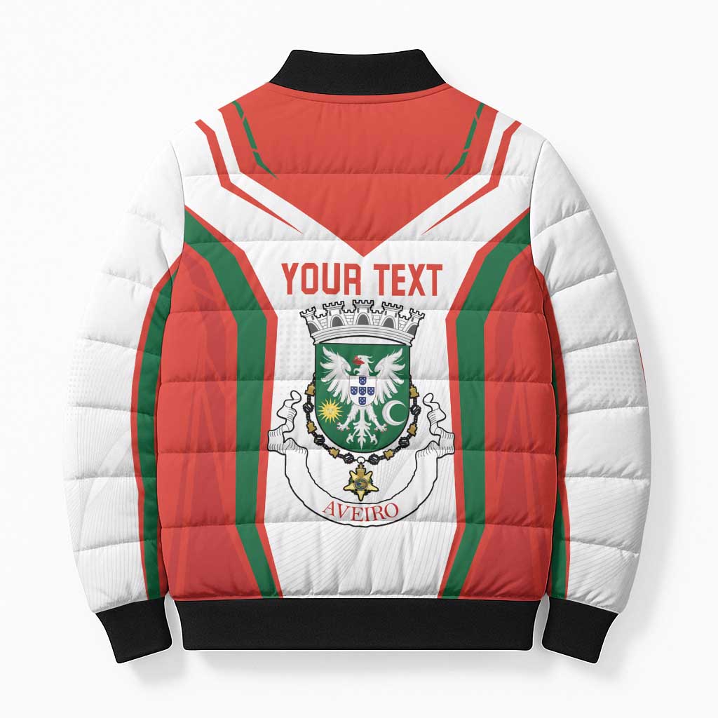 Personalized Aveiro Portugal Bomber Puffer Jacket Sporty Style - Wonder Print Shop