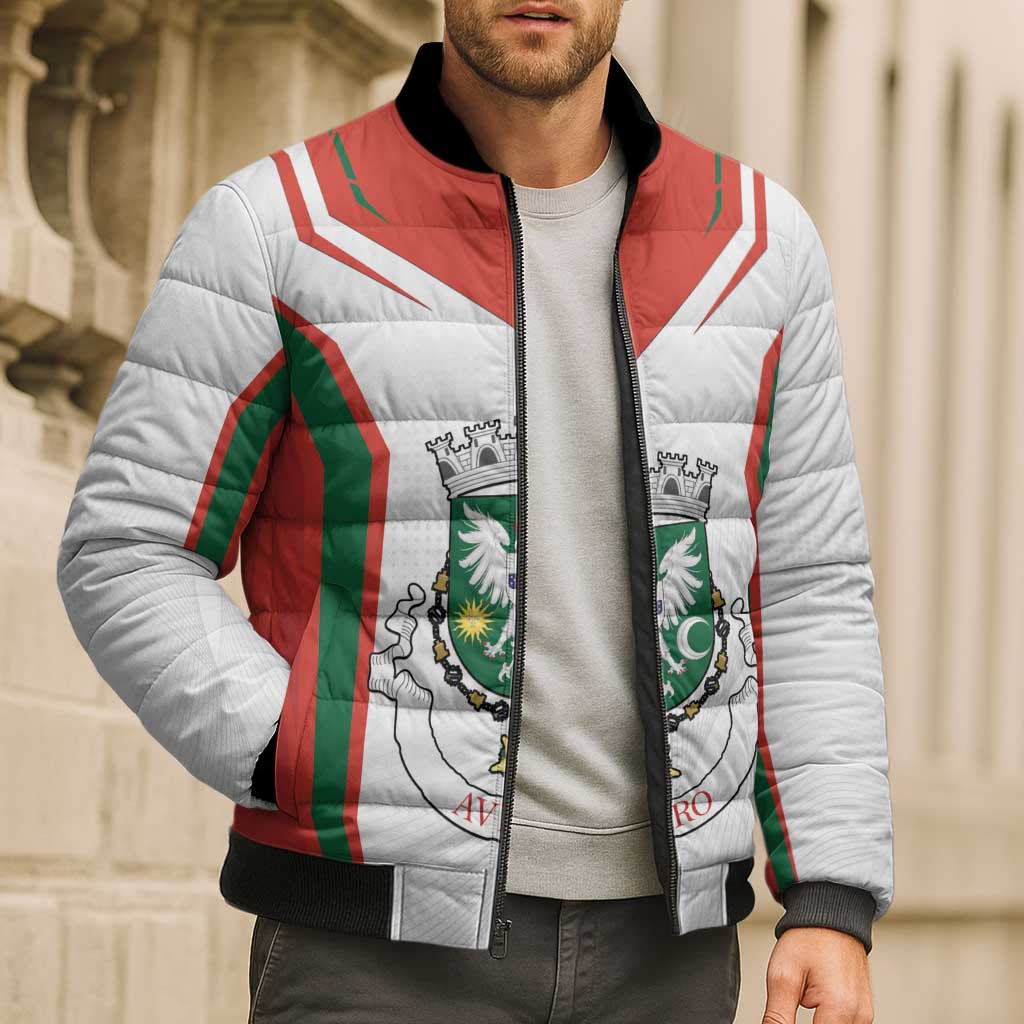 Personalized Aveiro Portugal Bomber Puffer Jacket Sporty Style - Wonder Print Shop