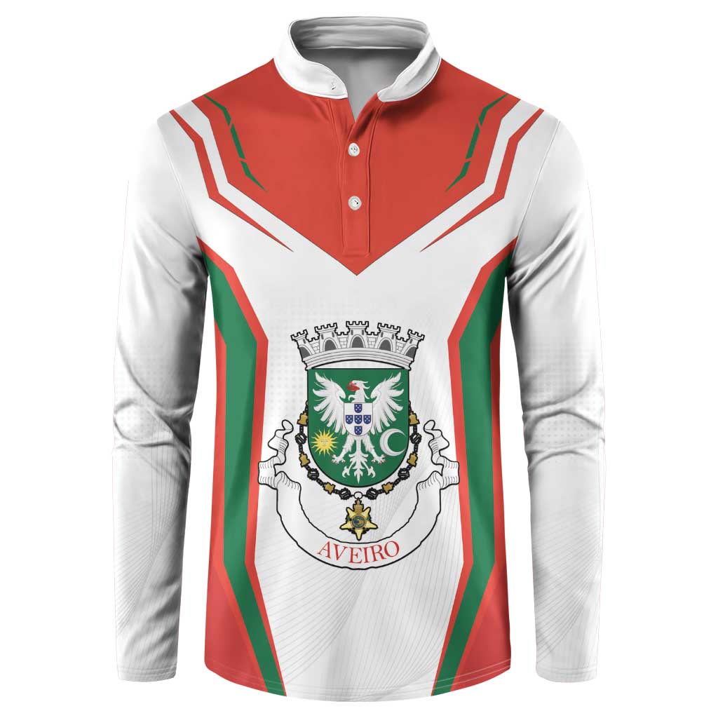 Personalized Aveiro Portugal Button Sweatshirt Sporty Style - Wonder Print Shop