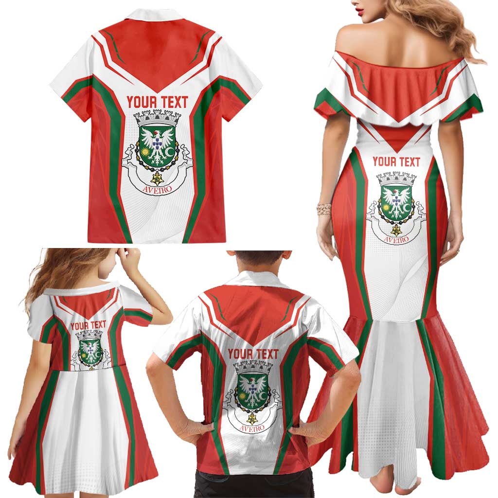 Personalized Aveiro Portugal Family Matching Mermaid Dress and Hawaiian Shirt Sporty Style - Wonder Print Shop