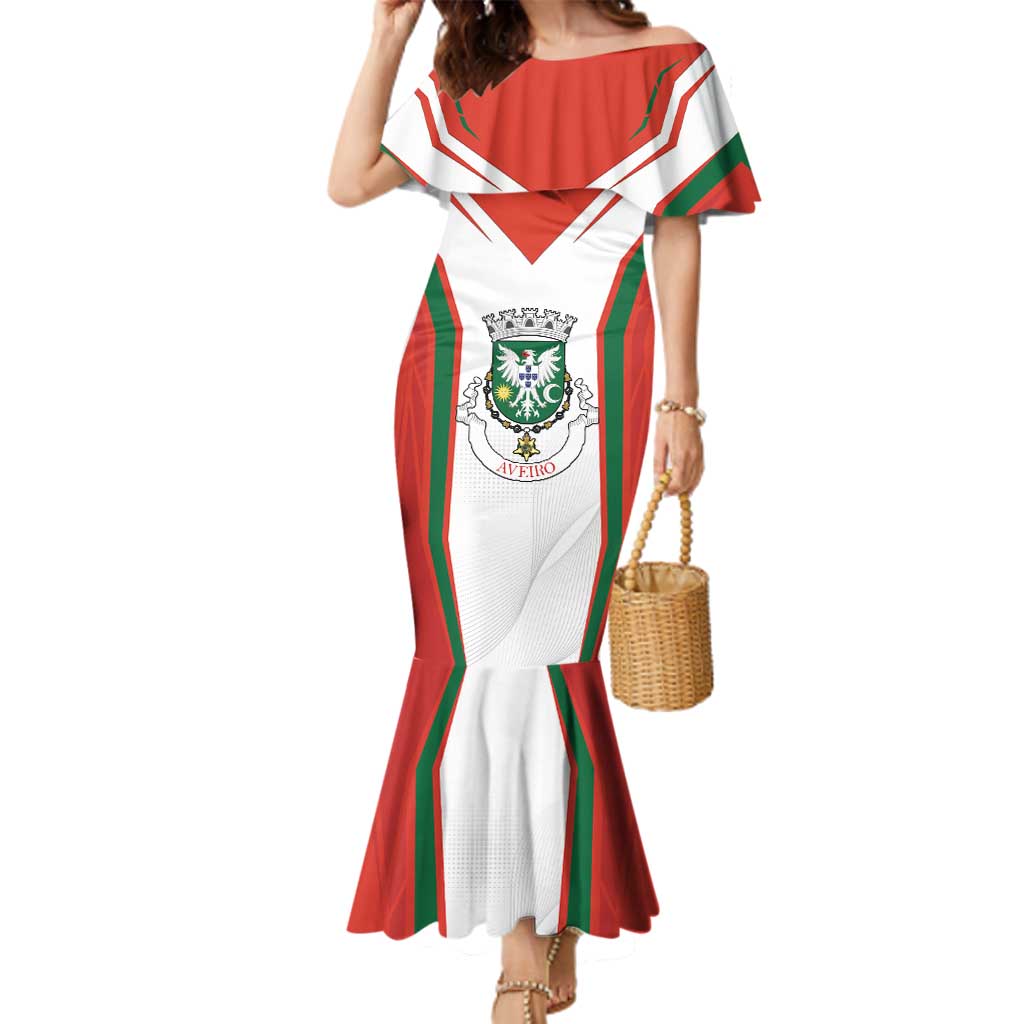 Personalized Aveiro Portugal Family Matching Mermaid Dress and Hawaiian Shirt Sporty Style - Wonder Print Shop