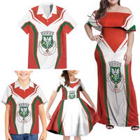 Personalized Aveiro Portugal Family Matching Off Shoulder Maxi Dress and Hawaiian Shirt Sporty Style - Wonder Print Shop