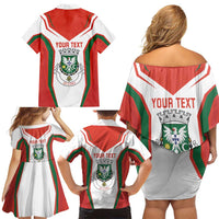 Personalized Aveiro Portugal Family Matching Off Shoulder Short Dress and Hawaiian Shirt Sporty Style - Wonder Print Shop