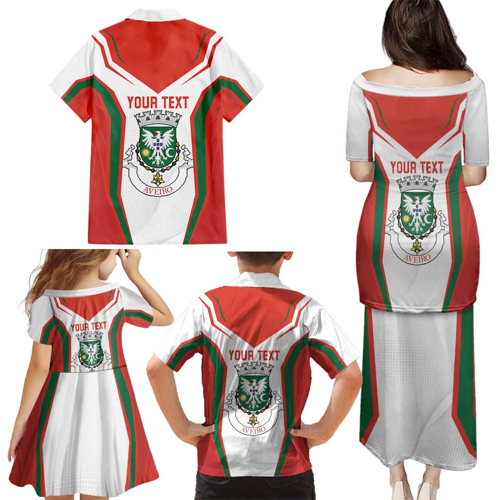 Personalized Aveiro Portugal Family Matching Puletasi and Hawaiian Shirt Sporty Style - Wonder Print Shop