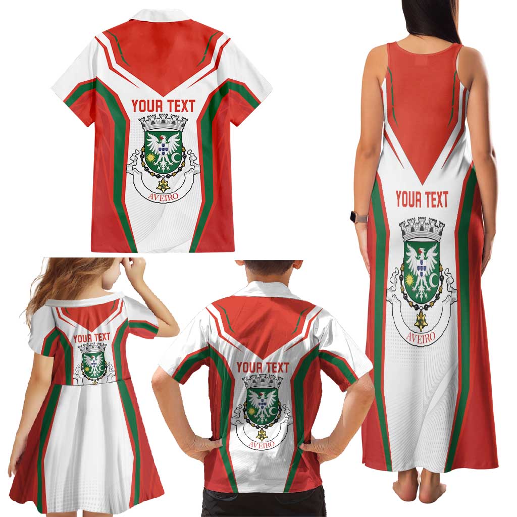 Personalized Aveiro Portugal Family Matching Tank Maxi Dress and Hawaiian Shirt Sporty Style - Wonder Print Shop