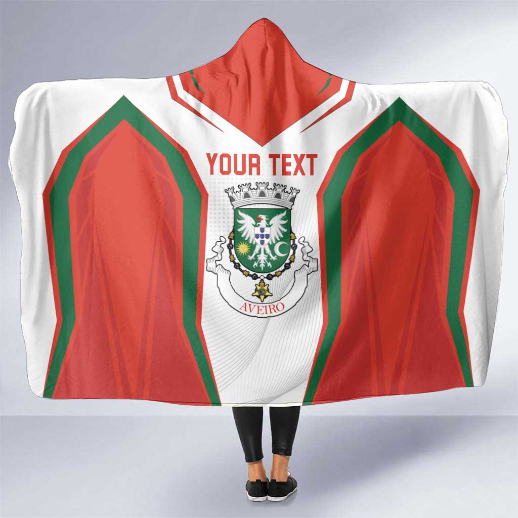 Personalized Aveiro Portugal Hooded Blanket Sporty Style - Wonder Print Shop