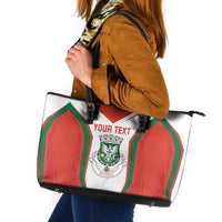 Personalized Aveiro Portugal Leather Tote Bag Sporty Style - Wonder Print Shop