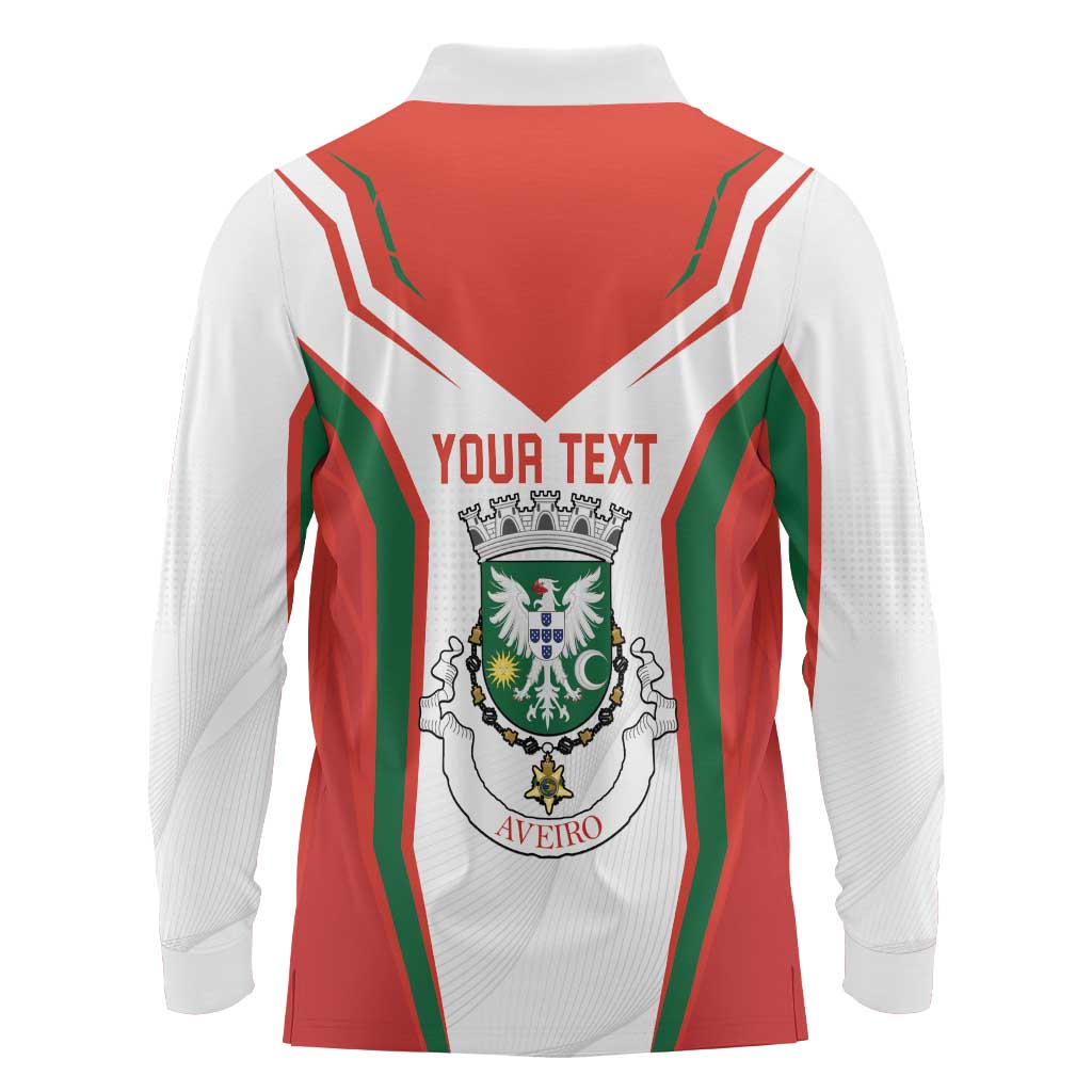 Personalized Aveiro Portugal Long Sleeve Polo Shirt Sporty Style - Wonder Print Shop