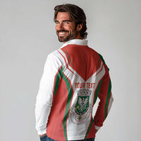Personalized Aveiro Portugal Long Sleeve Polo Shirt Sporty Style - Wonder Print Shop