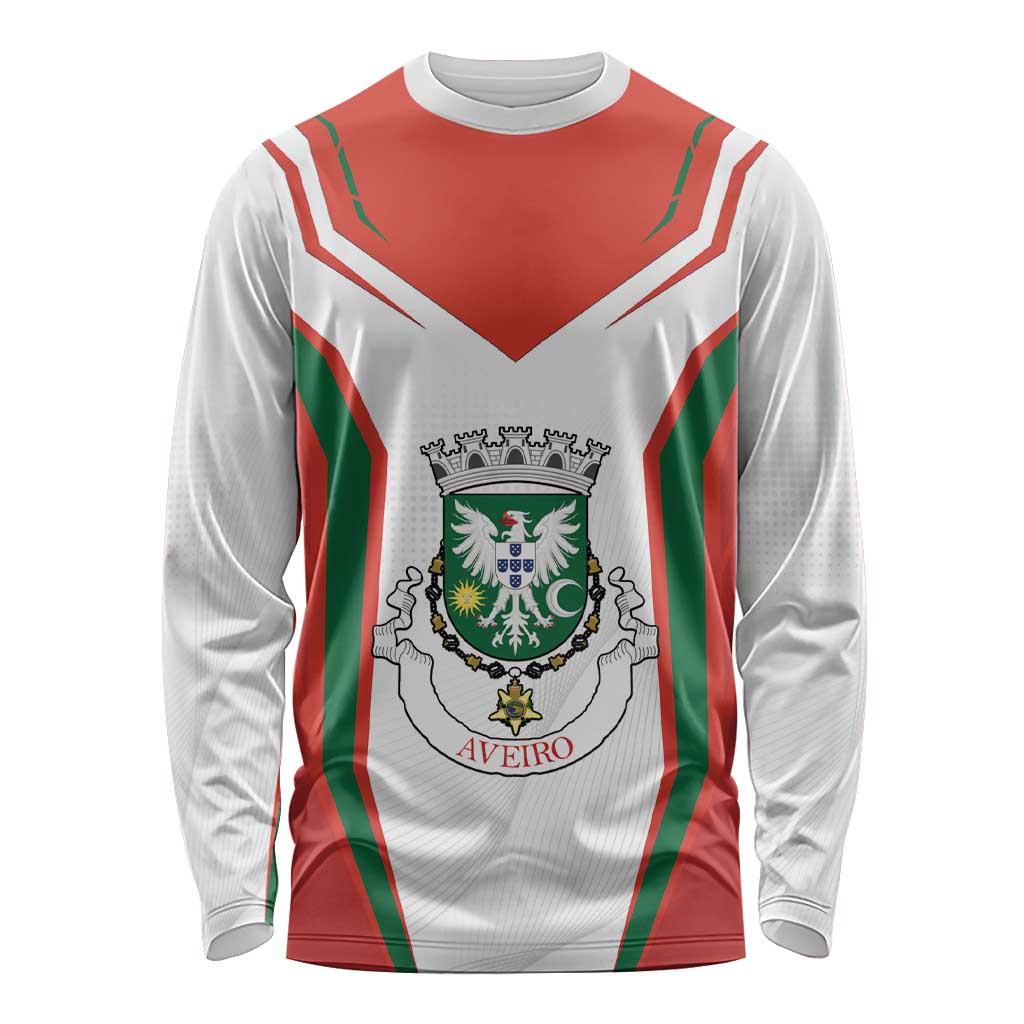 Personalized Aveiro Portugal Long Sleeve Shirt Sporty Style - Wonder Print Shop