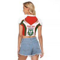 Personalized Aveiro Portugal Raglan Cropped T Shirt Sporty Style - Wonder Print Shop