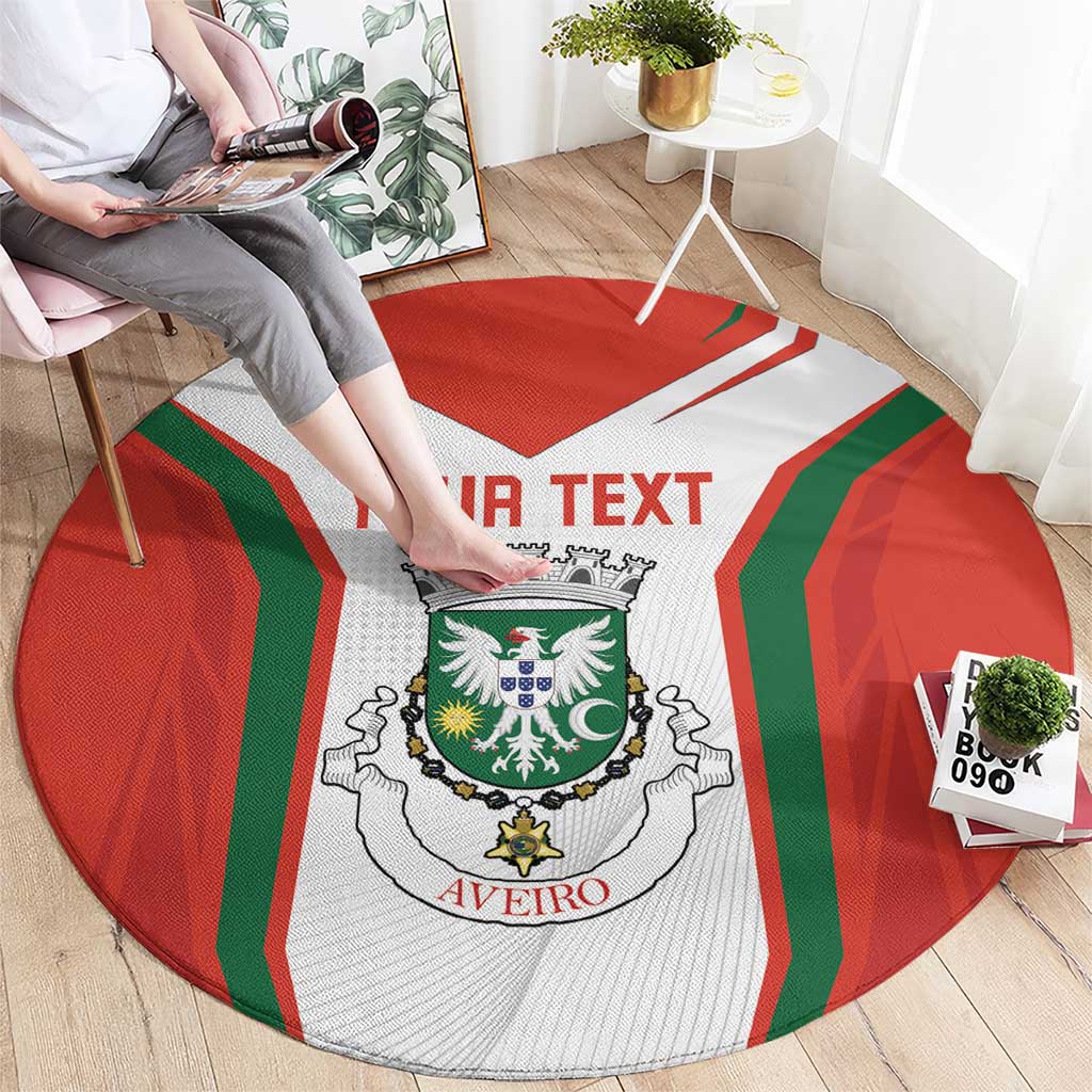 Personalized Aveiro Portugal Round Carpet Sporty Style - Wonder Print Shop
