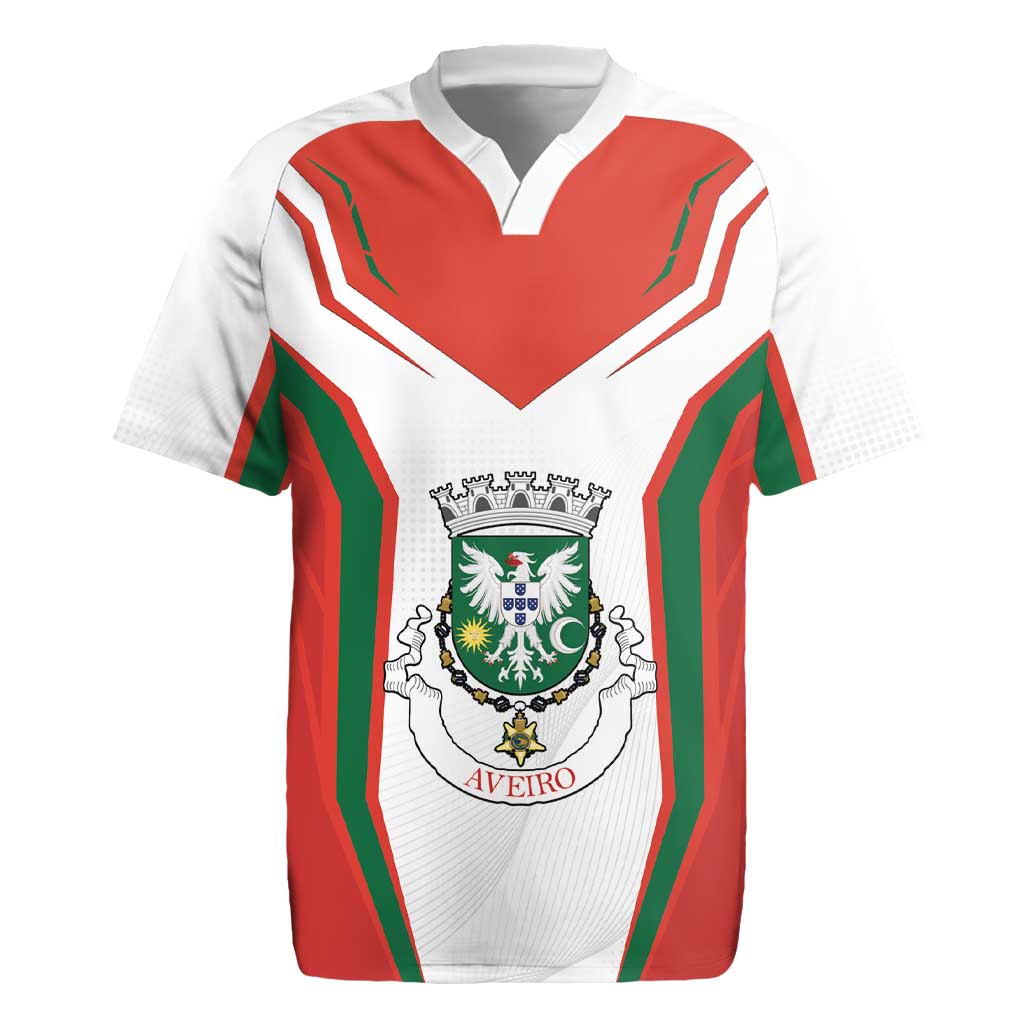 Personalized Aveiro Portugal Rugby Jersey Sporty Style - Wonder Print Shop