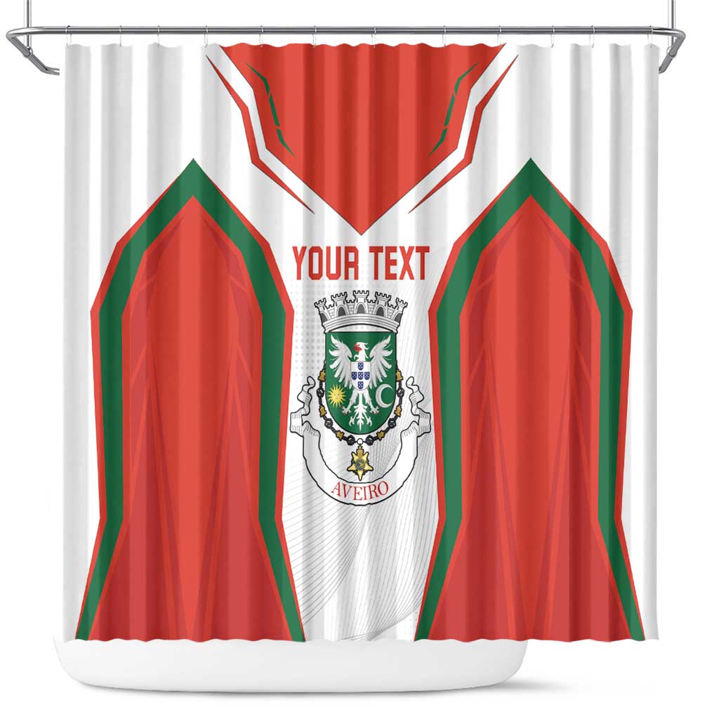 Personalized Aveiro Portugal Shower Curtain Sporty Style - Wonder Print Shop
