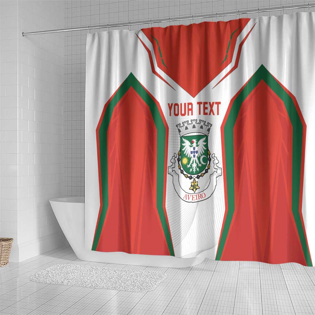 Personalized Aveiro Portugal Shower Curtain Sporty Style - Wonder Print Shop