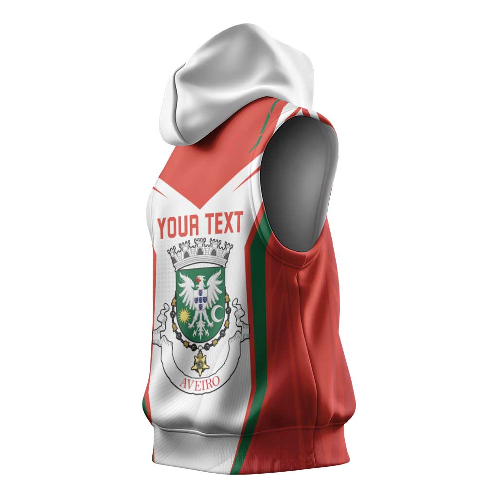 Personalized Aveiro Portugal Sleeveless Hoodie Sporty Style - Wonder Print Shop