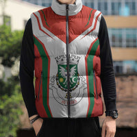 Personalized Aveiro Portugal Sleeveless Puffer Jacket Sporty Style - Wonder Print Shop