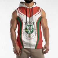 Personalized Aveiro Portugal Sleeveless Zip Hoodie Sporty Style - Wonder Print Shop