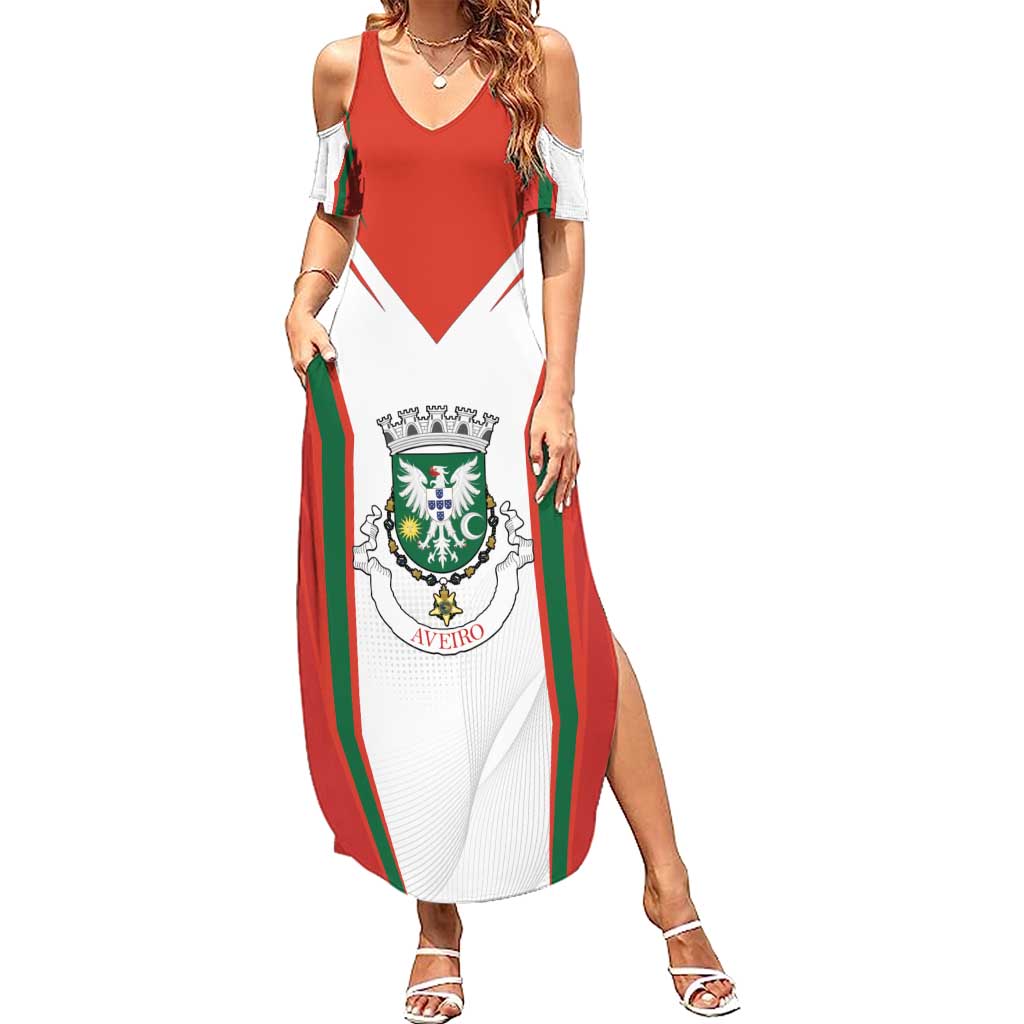 Personalized Aveiro Portugal Summer Maxi Dress Sporty Style - Wonder Print Shop