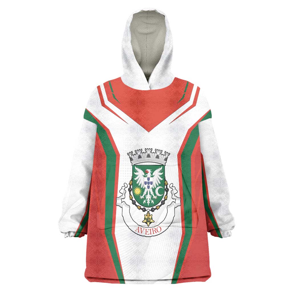 Personalized Aveiro Portugal Wearable Blanket Hoodie Sporty Style - Wonder Print Shop