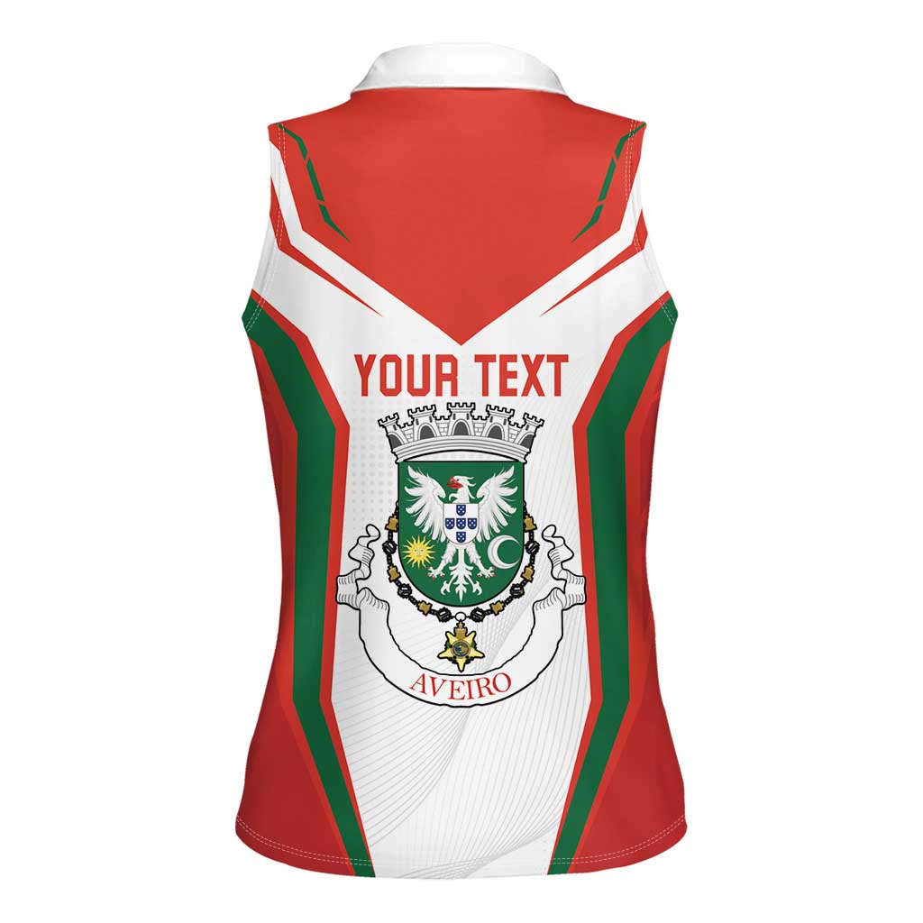 Personalized Aveiro Portugal Women Sleeveless Polo Shirt Sporty Style - Wonder Print Shop