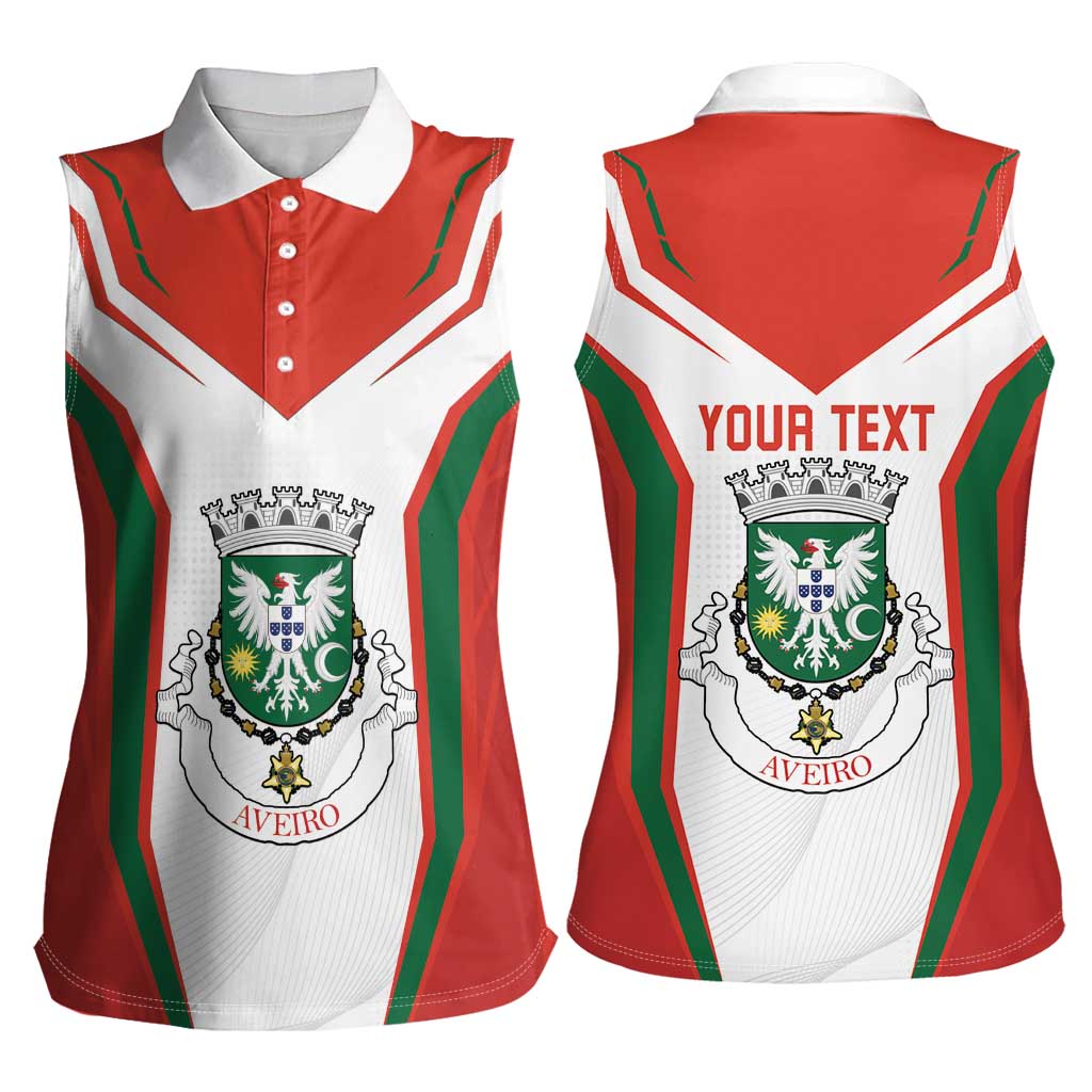 Personalized Aveiro Portugal Women Sleeveless Polo Shirt Sporty Style - Wonder Print Shop