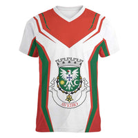 Personalized Aveiro Portugal Women V-Neck T-Shirt Sporty Style - Wonder Print Shop