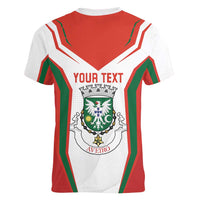 Personalized Aveiro Portugal Women V-Neck T-Shirt Sporty Style - Wonder Print Shop