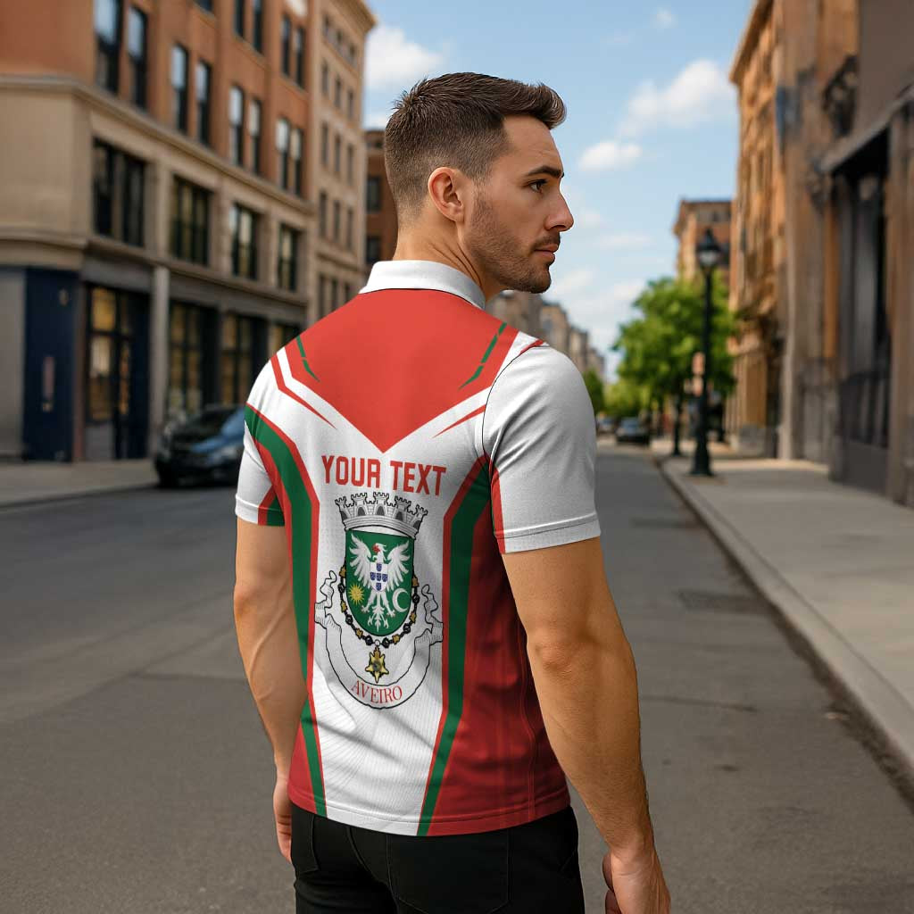 Personalized Aveiro Portugal Zipper Polo Shirt Sporty Style - Wonder Print Shop