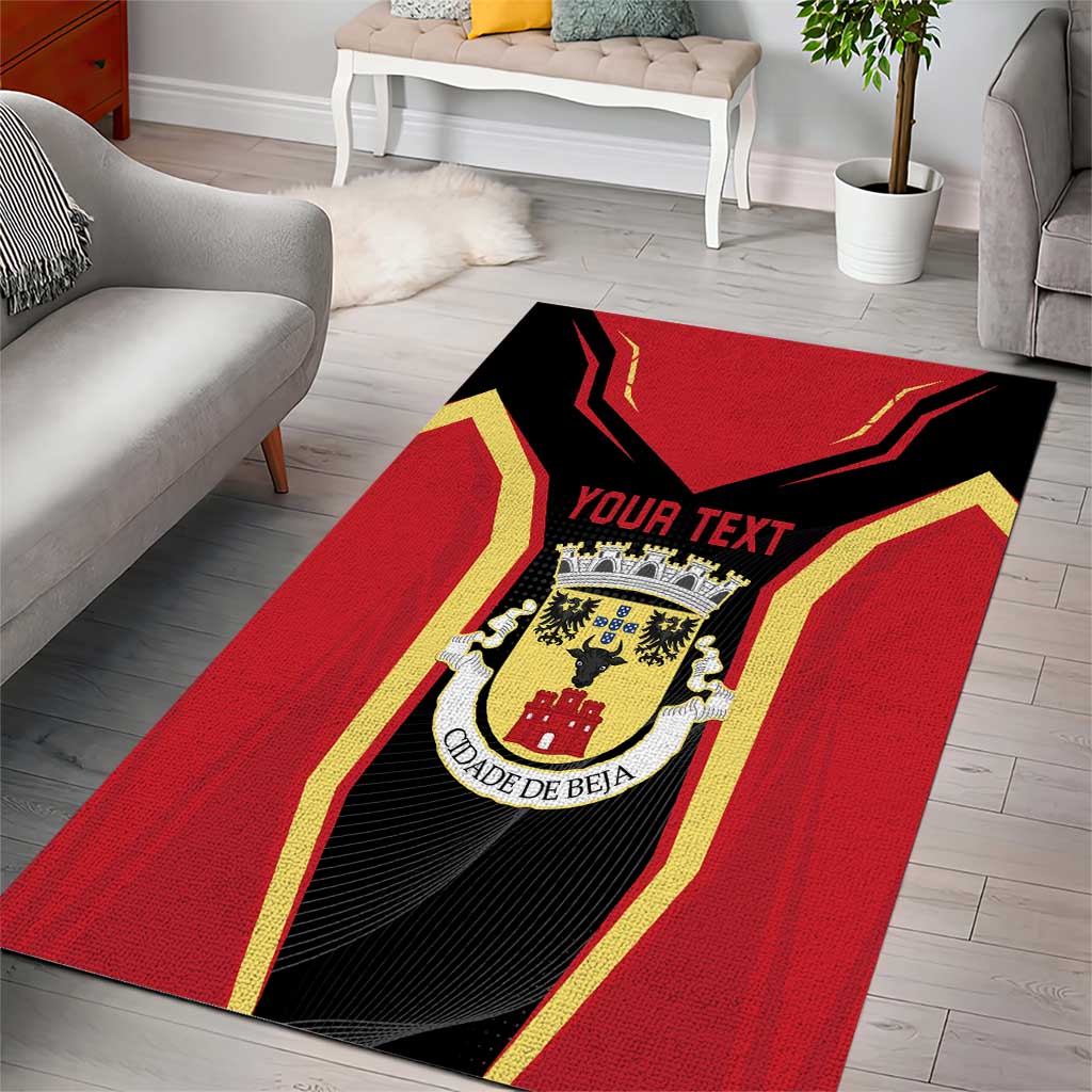 Personalized Beja Portugal Area Rug Sporty Style - Wonder Print Shop